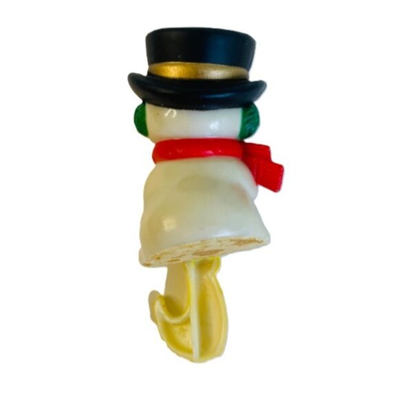 Vintage Christmas Stocking Hanger Ornament Holder Set Shelf Mantle Plastic 80's - Picture 9 of 9